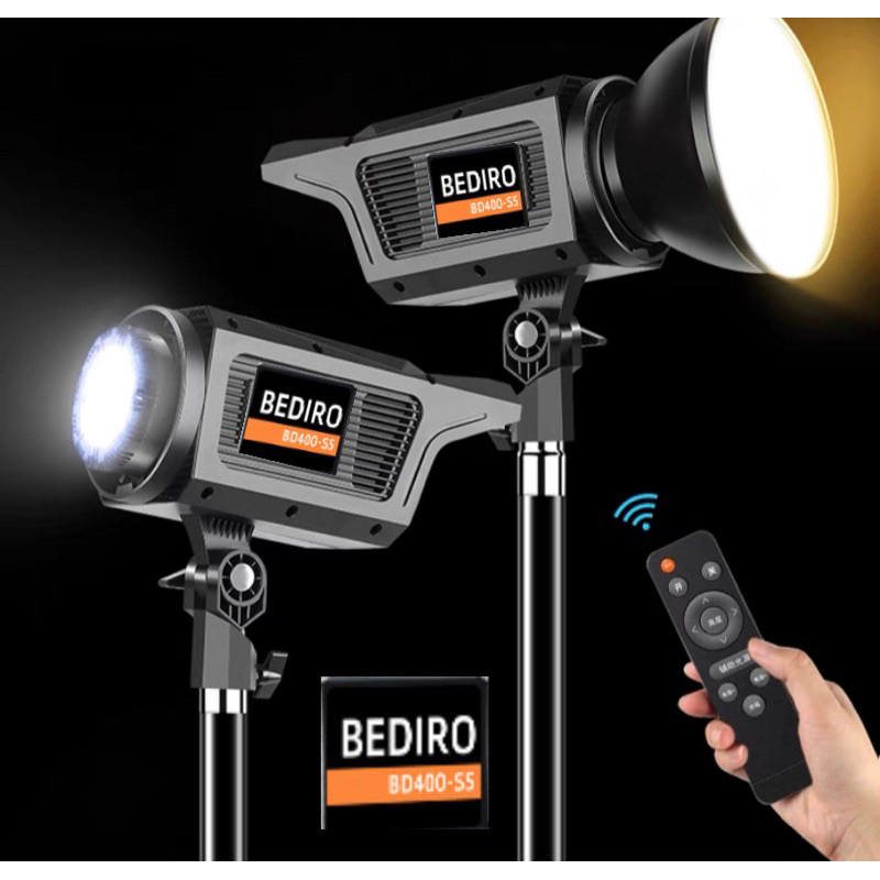 Bộ đèn trợ sáng Bediro BD400-SS kèm remote