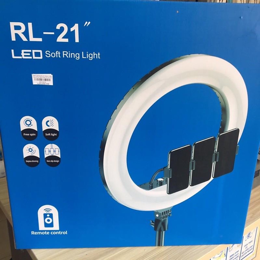 Đèn livestream size 54cm 3 kẹp RL-21