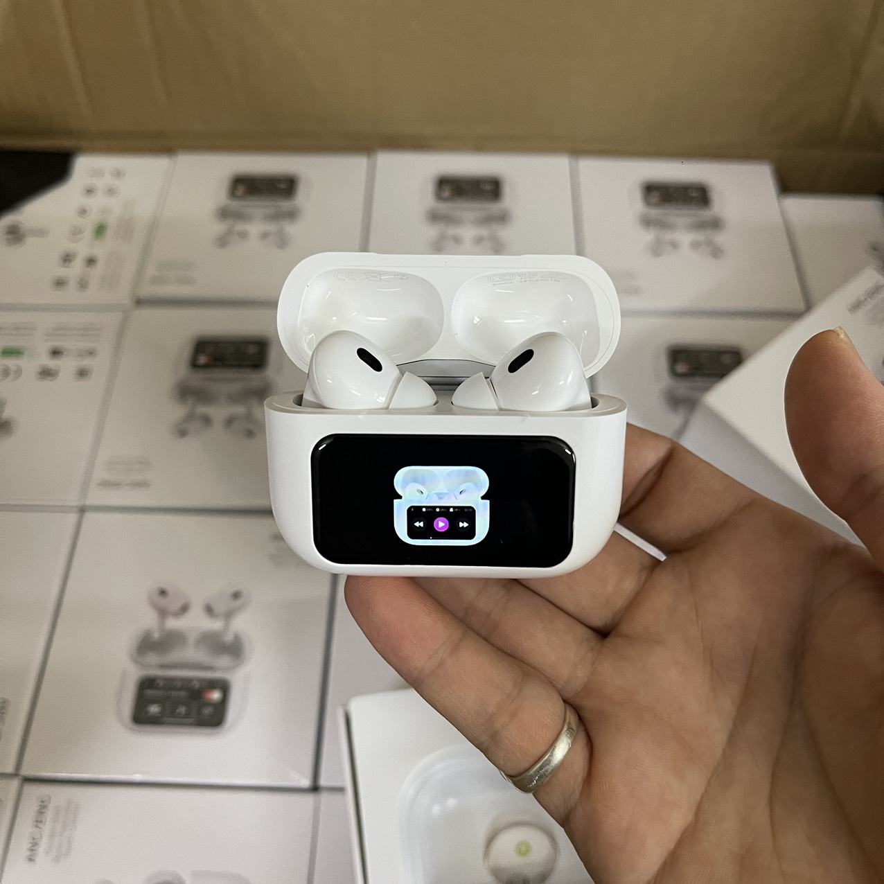 Tai nghe airpod có màn hình hiển thị cảm ứng A9pro